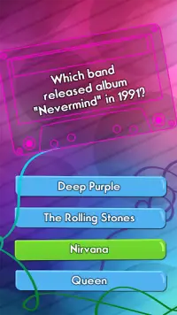 Top 90s Music Trivia Quiz Game Screen Shot 3