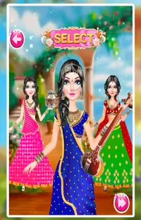 Indian Saree Dress Up and chaniya choli dresses Screen Shot 2