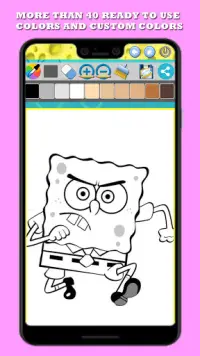 Sponge Coloring Screen Shot 5