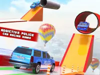 Police Car Stunts: Mega Ramp Free Car Racing Games Screen Shot 9