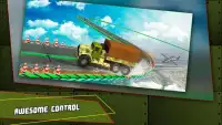 الجيش شاحنة قيادة المسارات الصعبة محاكي 2018 Screen Shot 0