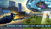 Flying Superhero War -  Grand City Emergency Screen Shot 15