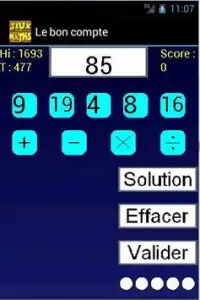Jeux de maths Screen Shot 1