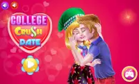 COLLEGE CRUSH DATE - Kiss games for girls Screen Shot 0