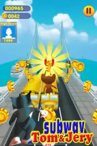 Subway Tom Cat Rush Screen Shot 0