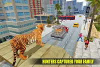 Angry Tiger City Attack: Wild Animal Fighting Game Screen Shot 1