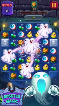 Halloween Witch - Fruit Puzzle Screen Shot 1