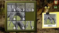 Kids Animal Slide Puzzle 15 Screen Shot 1