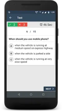 RTO Driving Licence Test Screen Shot 7