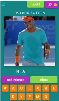 Vincitore / quiz del Roland Garros Screen Shot 0