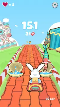 Snackeroo Carnival - Cute Endless Runner Rabbit Screen Shot 1