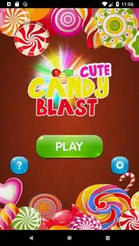 Cute Candy Blast Match 3 Candy Puzzle Screen Shot 1