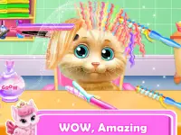 Vật nuôi Mèo con Tóc Salon Kiểu tóc Trang điểm Screen Shot 0