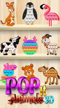 Pop It Animals 3D Antistress Screen Shot 0