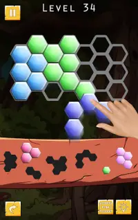 Gems block hexa puzzle games: Jewel jigsaw puzzles Screen Shot 1