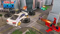 Flying Car Robot Games 3D Screen Shot 2