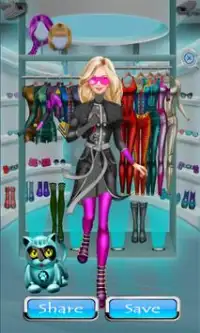 Spy Heroin Girl Princess Dress Up Game For Girls Screen Shot 2