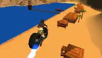 Flying Moto Bike City Ride 3D Screen Shot 2