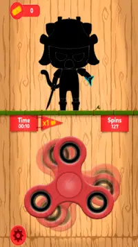 Samurai Cat Spinner - Crazy Ninja Screen Shot 2