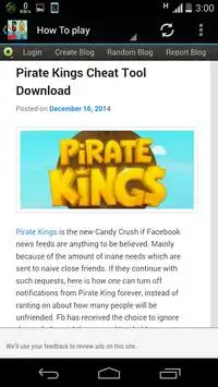 New Pirate King Guide Screen Shot 2