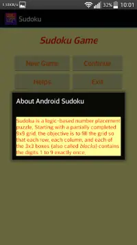 Classic Sudoku Puzzle Screen Shot 4
