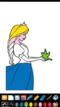 Princess Coloring Game Screen Shot 0