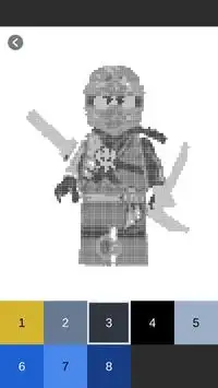 Color by Number - Lego Ninjago Pixel Art Screen Shot 2