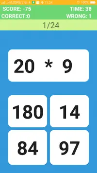 Math IQ Test Screen Shot 3