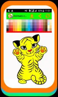 animais para colorir-gato para colorir Screen Shot 4