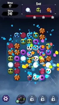 Toon Tap Blast : Halloween Puzzle Screen Shot 2