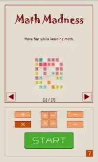 Math Game - Math Madness Screen Shot 2