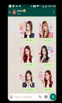 WAStickerApps Korean Idol Stickers Screen Shot 1
