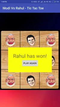 Modi Vs Rahul - Tic Tac Toe Screen Shot 3