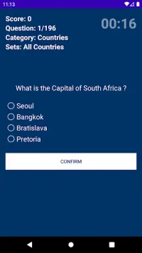 Quiz Time Capitals and Countries Screen Shot 1