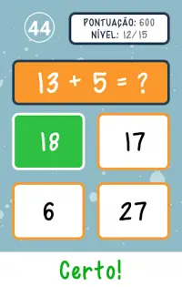 Jogos matemáticos para crianças Screen Shot 4