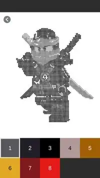 Color by Number - Lego Ninjago Pixel Art Screen Shot 1