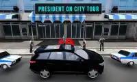大統領エスコート3D：大統領の車の運転手のゲーム Screen Shot 2