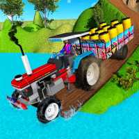 Schwere echte Traktor Trolly Cargo Sim