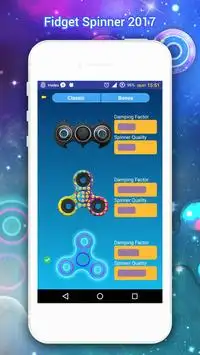 Fidget Spinner 2017 - Hand Spinner Monster Game Screen Shot 1