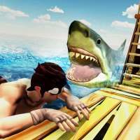 Angry Whale Shark Hunter -supervivencia Balsa