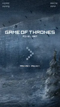 Game of Thrones Color by Number - GoT Pixel Art Screen Shot 0