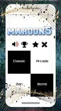 Maroon 5 Piano Tiles Screen Shot 0