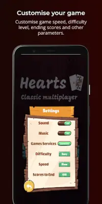 Hearts - Multiplayer card game Screen Shot 4