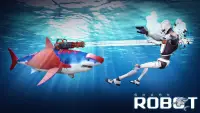Swat Robot Shark Evolution Wars - Shark Tank Games Screen Shot 2