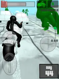 Stickman Zombie: Motorcycle Ra Screen Shot 23