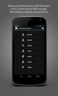 SMS Backup & Restore Screen Shot 0