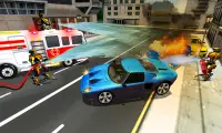 Robot Firefighter Rescue Truck PRO: Real City Hero Screen Shot 1