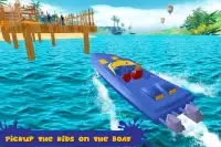 Kids Water Surf Boat Stunts Simulator Screen Shot 8