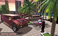 Sopir limusin mewah pengemudi mobil: game limo kot Screen Shot 1