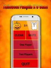 Calabaza de Halloween X O juego Screen Shot 0